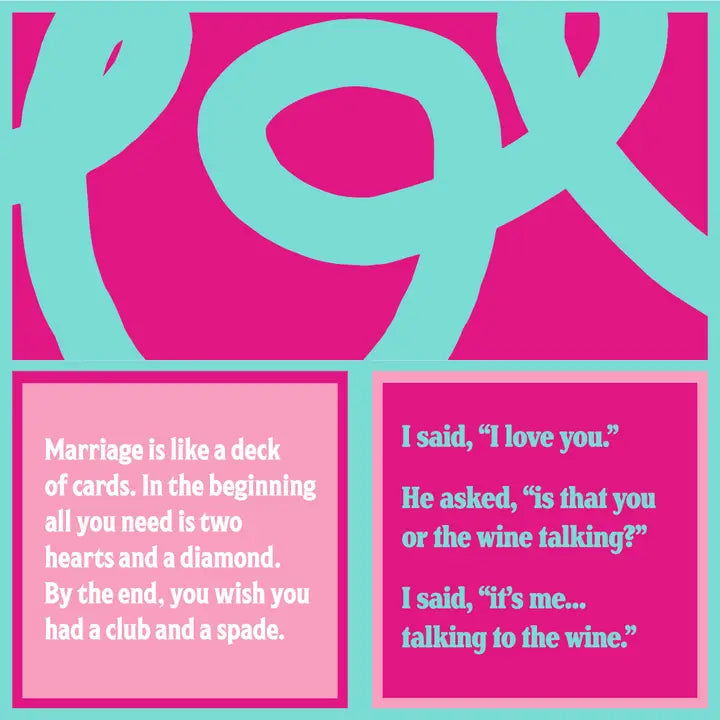Original Two Sided Cocktail Napkins "Marriage is like...By Drinks On Me