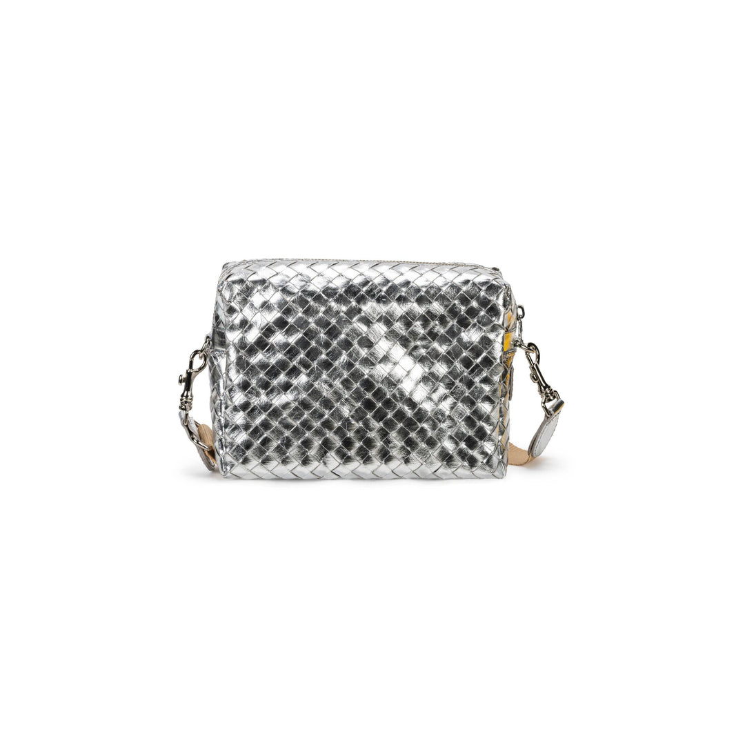 TRACOLLA CROSSBODY BAG LARGE WOVEN: Woven Green