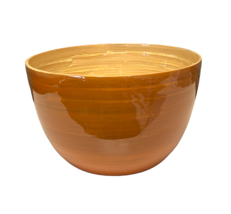 Bamboo Mixing Bowl Caramel By Albert Punkt