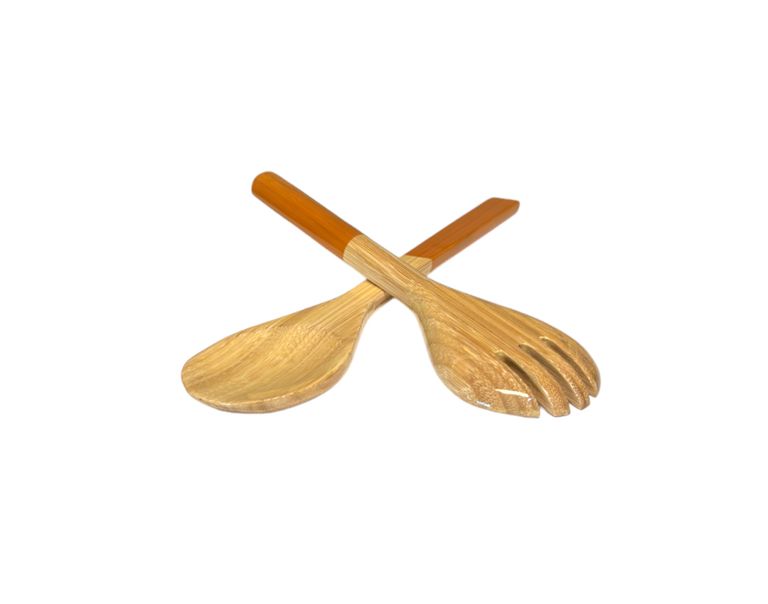 Large Caramel Salad Servers By Albert Punkt