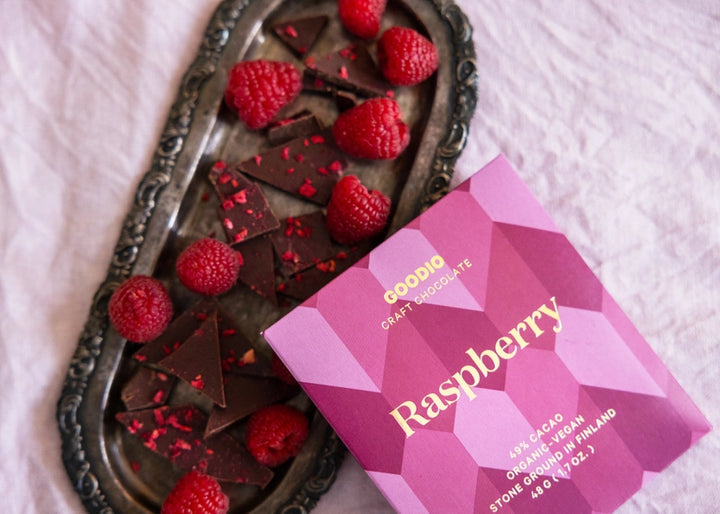 Raspberry Chocolate Bar By Goodio USA
