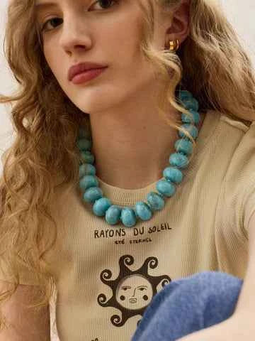 Joan Semi-Precious Necklace Turquoise By Baublebar