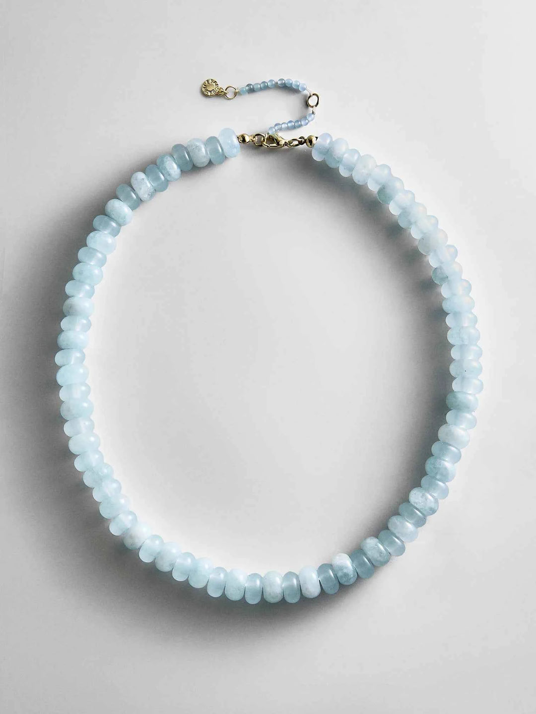 Joyce Semi-Precious Beaded Necklace Blue Lace Agate By Baublebar