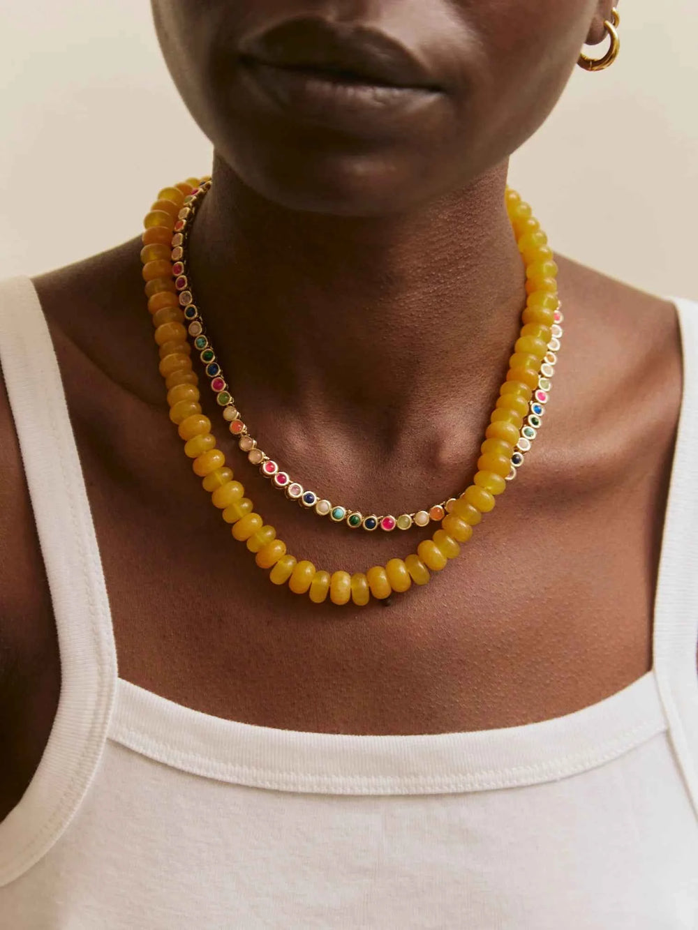 Nina Semi-Precious Necklace Gold/Multi BY Baublebar