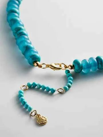 Joyce Semi- Precious Beaded Necklace Turquoise By Baublebar