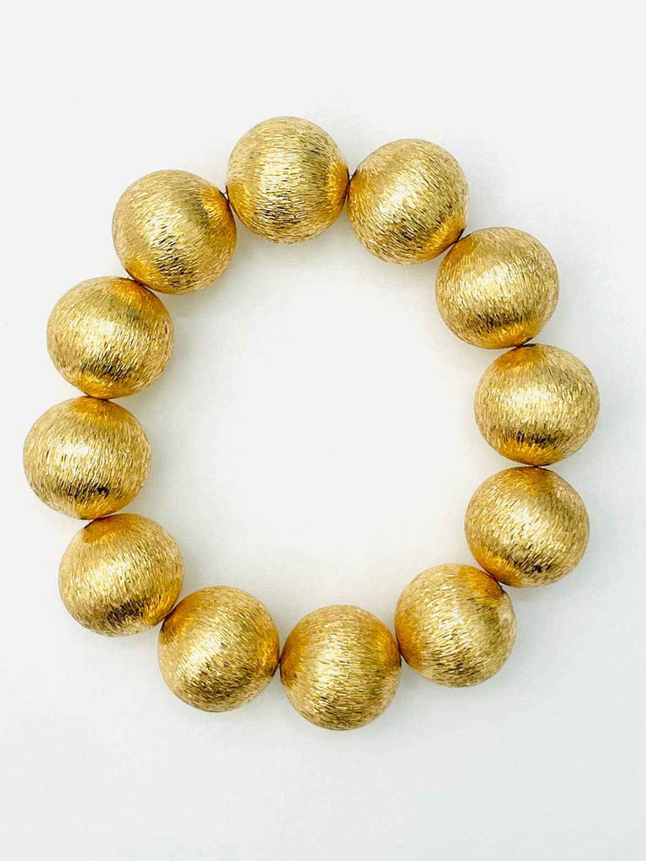 CHIC - BIG Ball Bracelet (brushed gold) S110