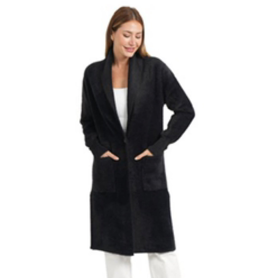Lauren Cardigan Black By Love Token - Moxiebainbridge