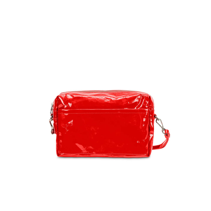 TRACOLLA CROSSBODY BAG LARGE: Metallic Black