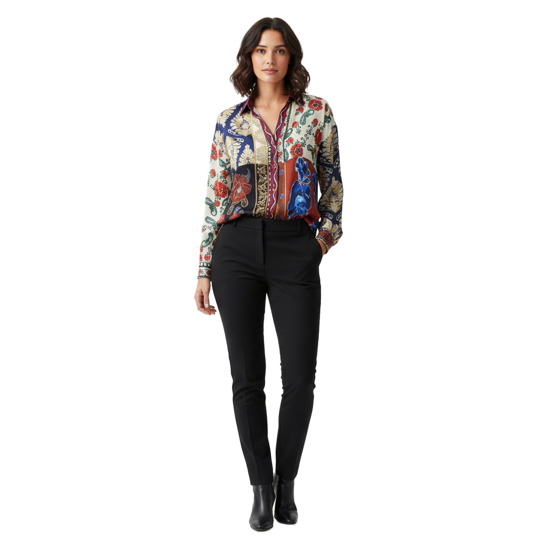 Onika Blouse Maroon By Tolani