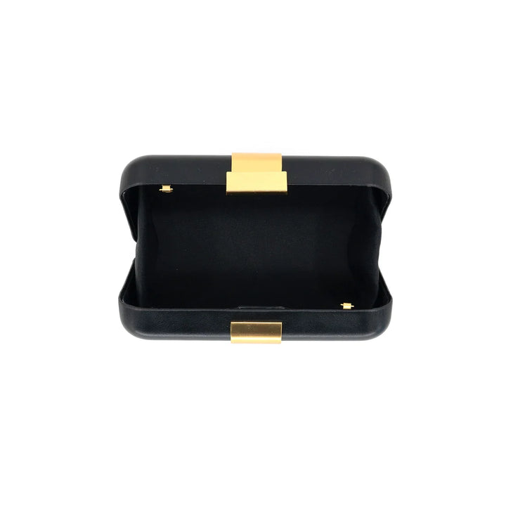 Snake Black and Gold Clutch By BC Handbags