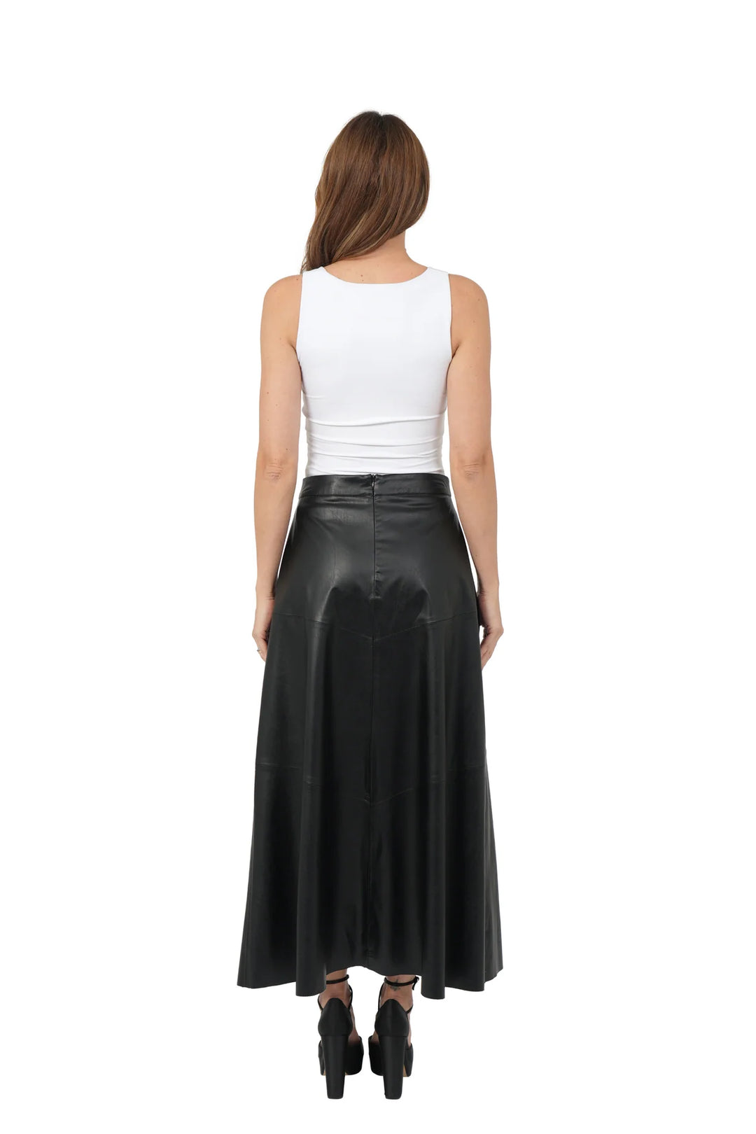 Nora Pu Skirt Black By Love Token