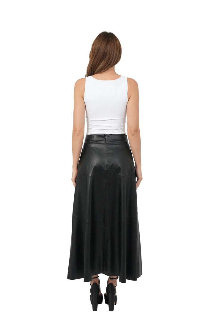 Nora Pu Skirt Black By Love Token