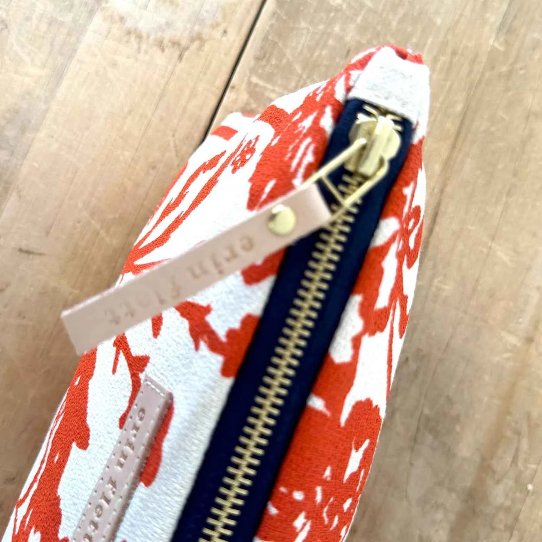 Laura Pouch Flaggy Meadow Orange by Erin Flett