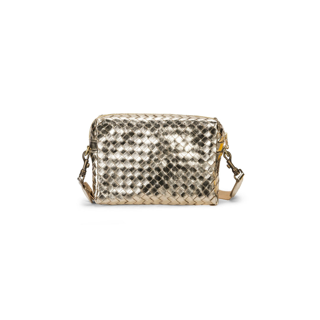 TRACOLLA CROSSBODY BAG LARGE WOVEN: Woven Green