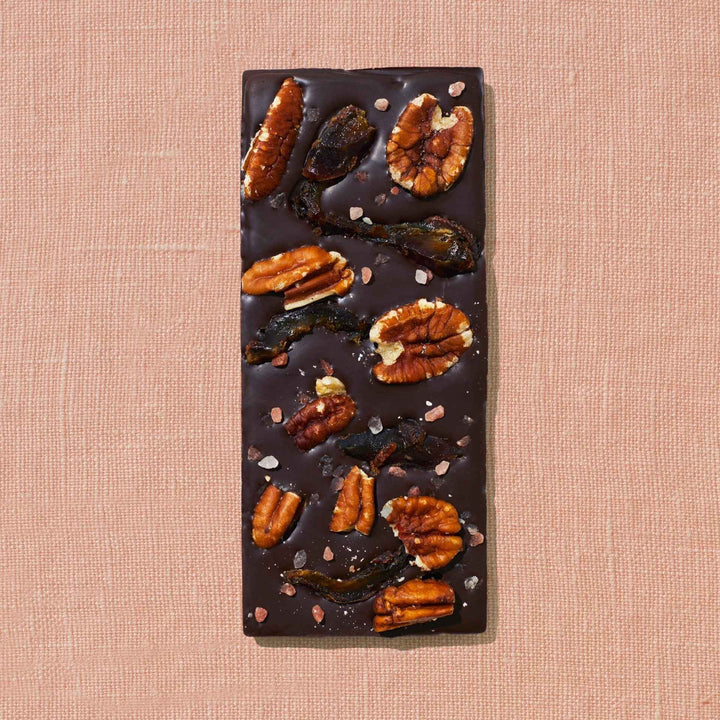 Pecan Date Date Sweetened Chocolate Bar By Spring & Mulberry - Moxiebainbridge