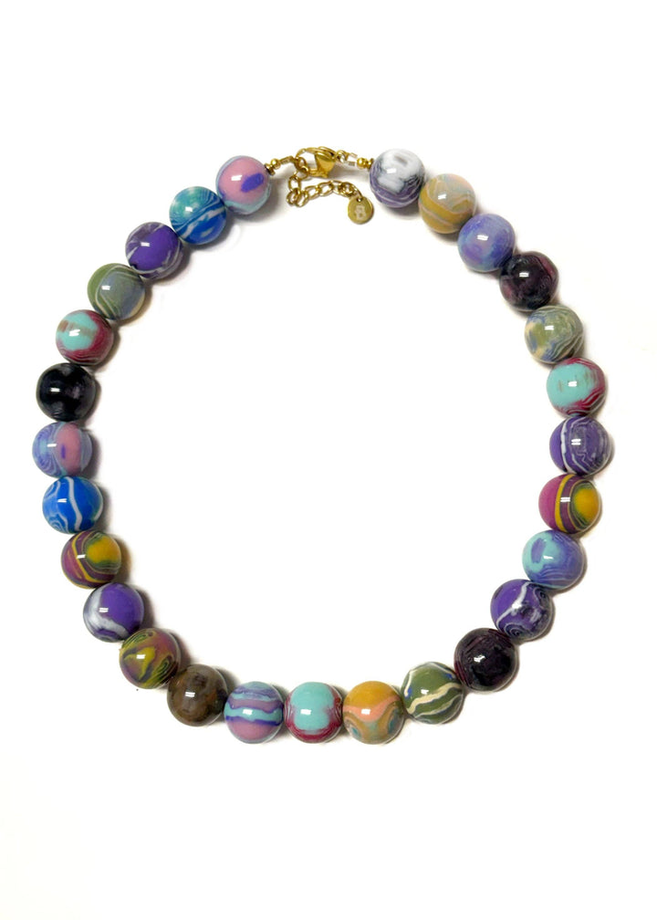 Beaded Necklace Mateo Multicolor By Betsy Pittard Design