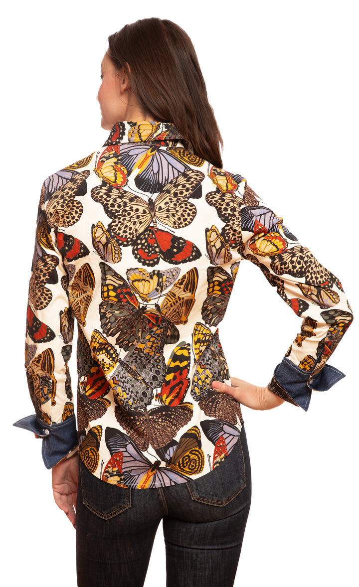 Rome Butterfly Blouse By Dizzy Lizzie
