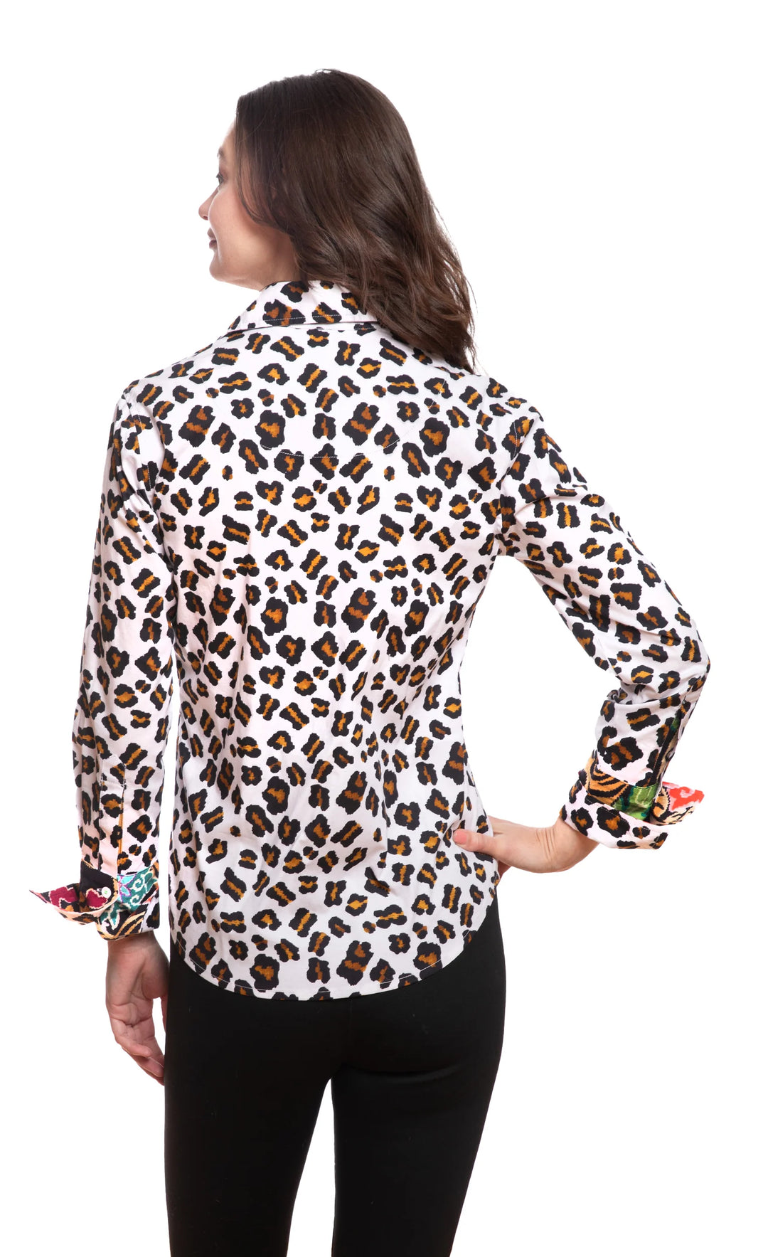 Rome Shirt With Oversized  Cheetah Dots By DIzzie Lizzy