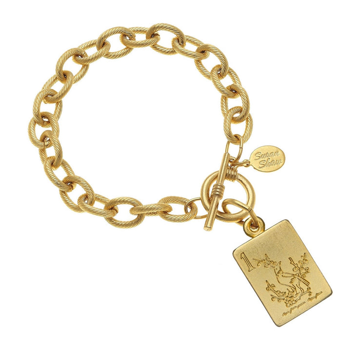 Bam Bird MahjongTile Bracelet By Susan Shaw - Moxiebainbridge
