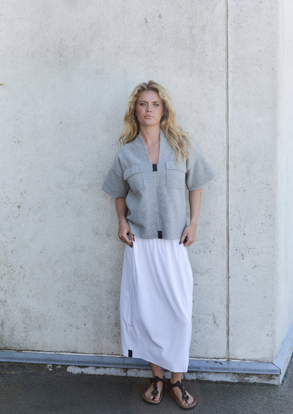 The Blouse Light Grey By Henriette Steffensen - Moxiebainbridge