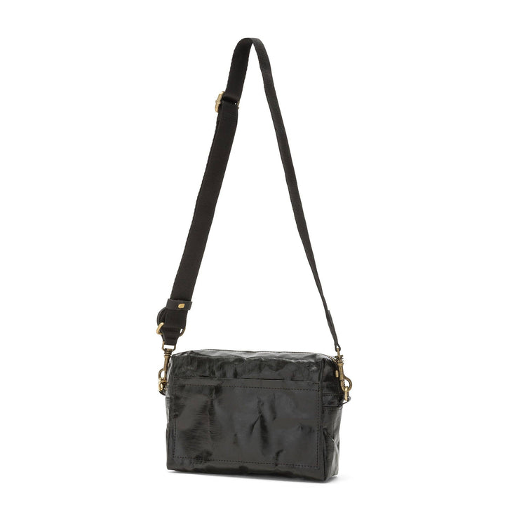 TRACOLLA CROSSBODY BAG LARGE: Metallic Black