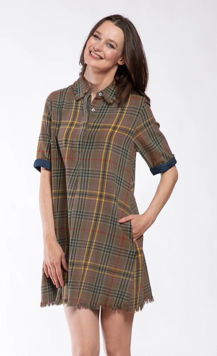 Chatham Dress Yarn Dyed Tartan Plaid By Dizzy Lizzie