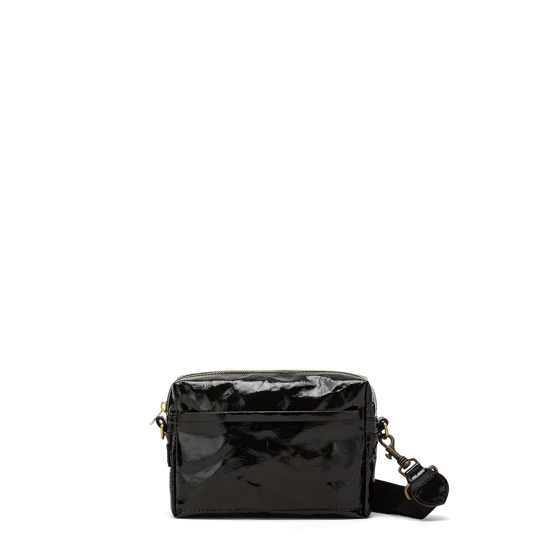 TRACOLLA CROSSBODY BAG LARGE GLOSSY: Glossy Black