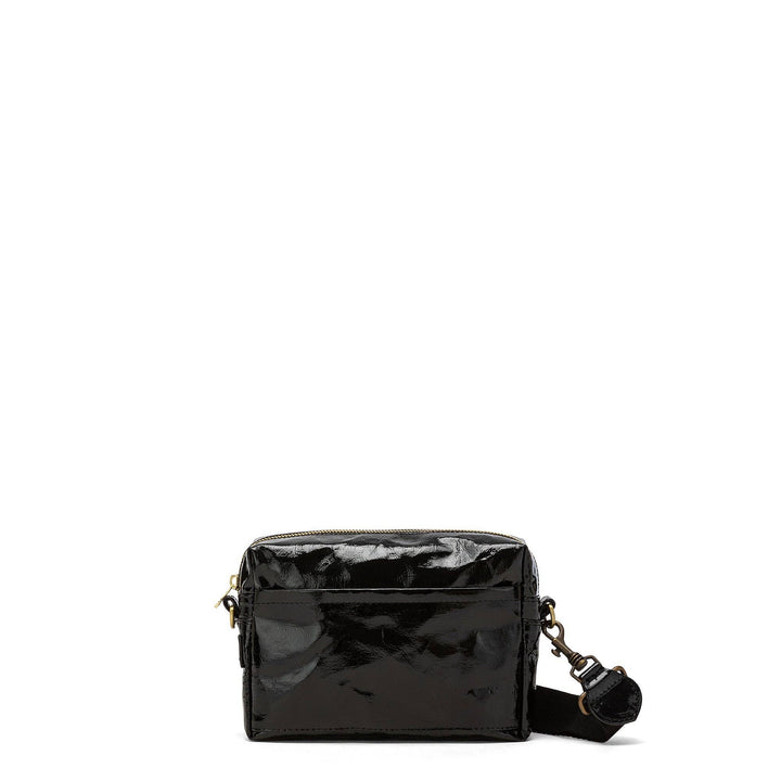 TRACOLLA CROSSBODY BAG LARGE GLOSSY: Glossy Black