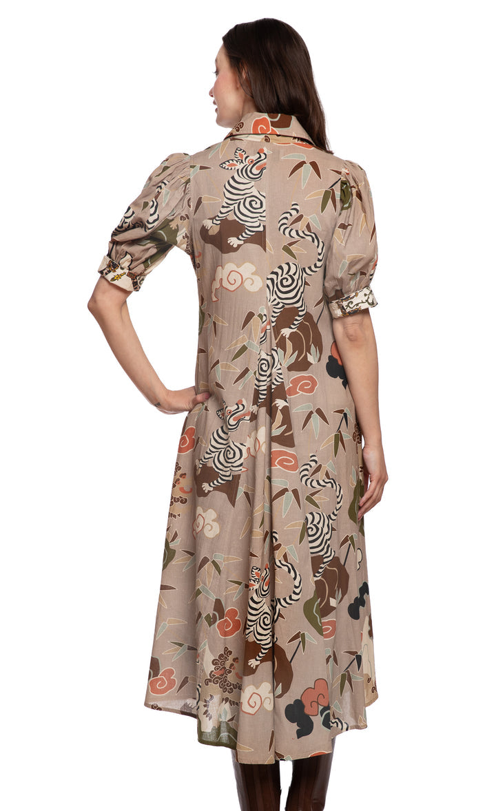 Montauk Asian Safari Dress By Dizzy Lizzie
