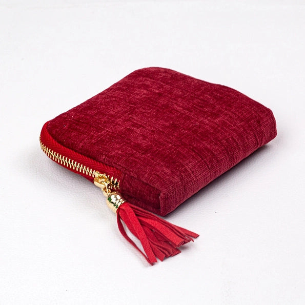 Jewelry Organizer Tassel Zip Double Layer Pouch By Golden Hour Boutique
