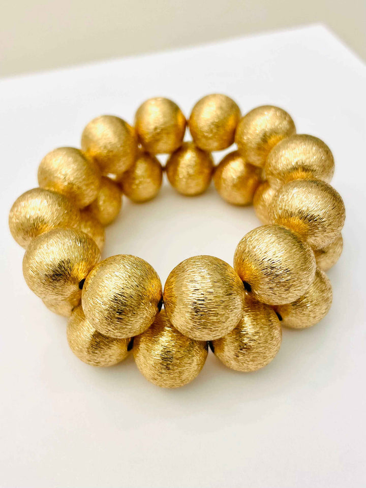 CHIC - BIG Ball Bracelet (brushed gold) S110