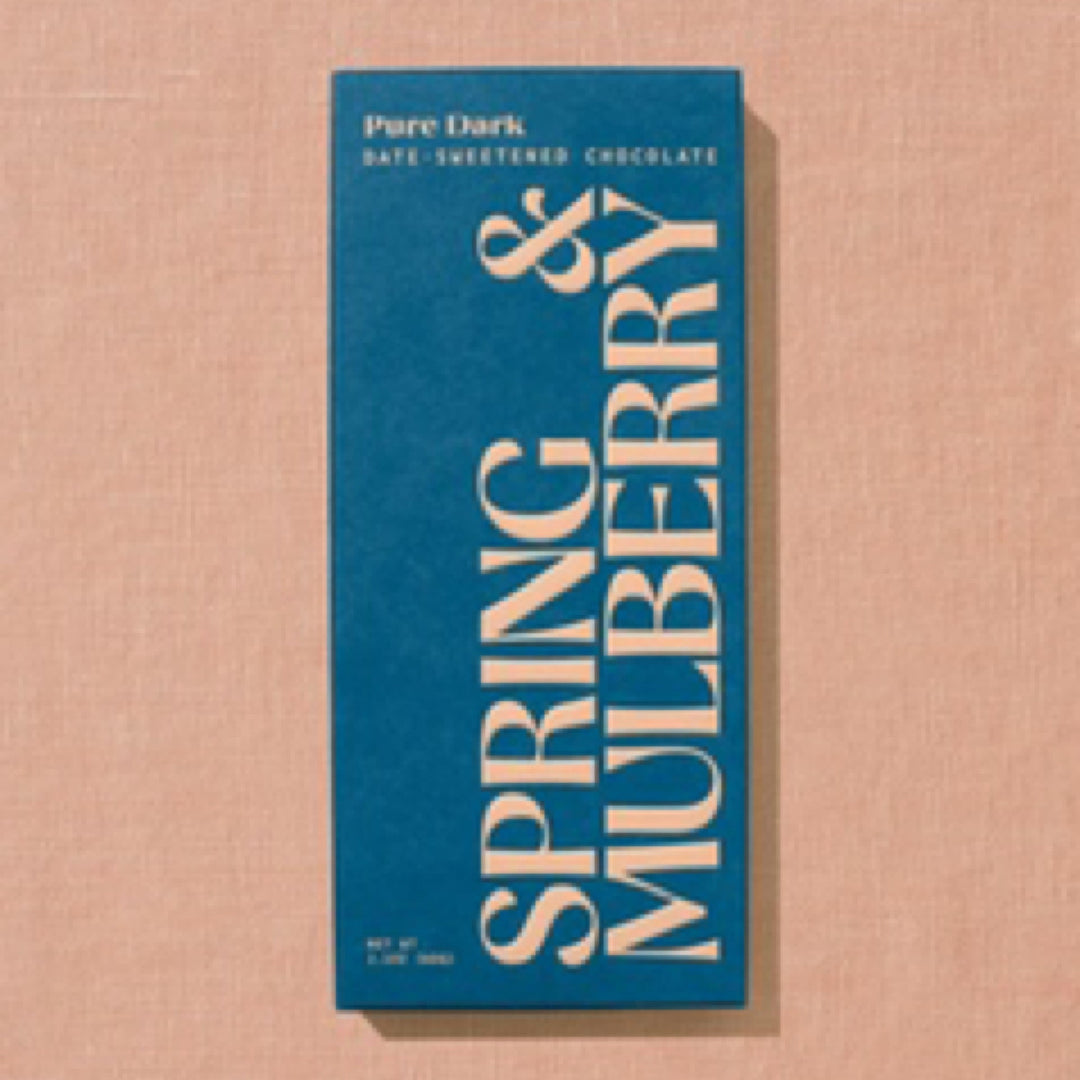 Pure Dark Date-Sweetened Chocolate By Spring & Mulberry - Moxiebainbridge