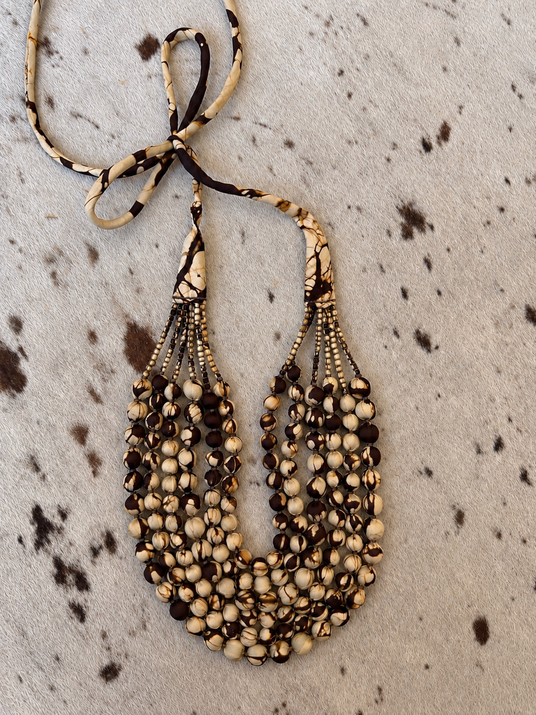 6 Strand Sari Necklace By Suzani
