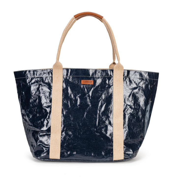 GIULIA GLOSSY TOTE BAG: Glossy Cachemire / Small