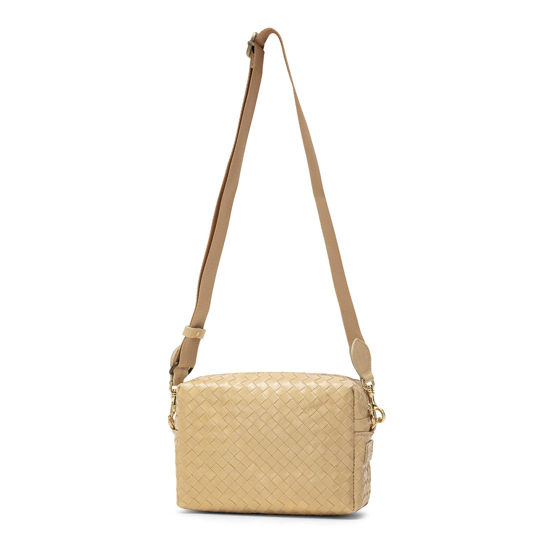 TRACOLLA CROSSBODY BAG LARGE WOVEN: Woven Green