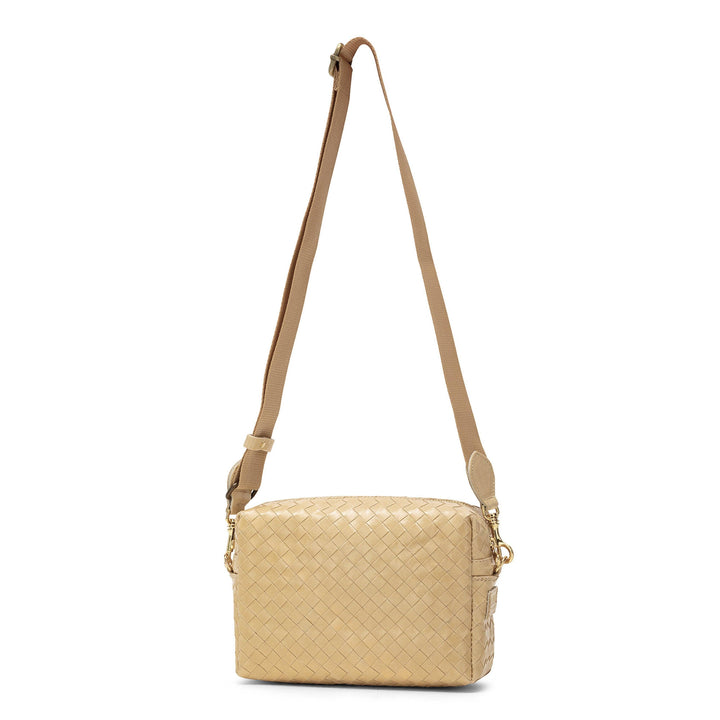 TRACOLLA CROSSBODY BAG LARGE WOVEN: Woven Green