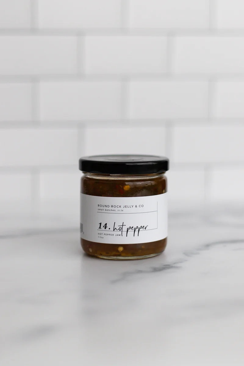 Hot Pepper Jam -Large Jar Round Rock Jelly & Co.