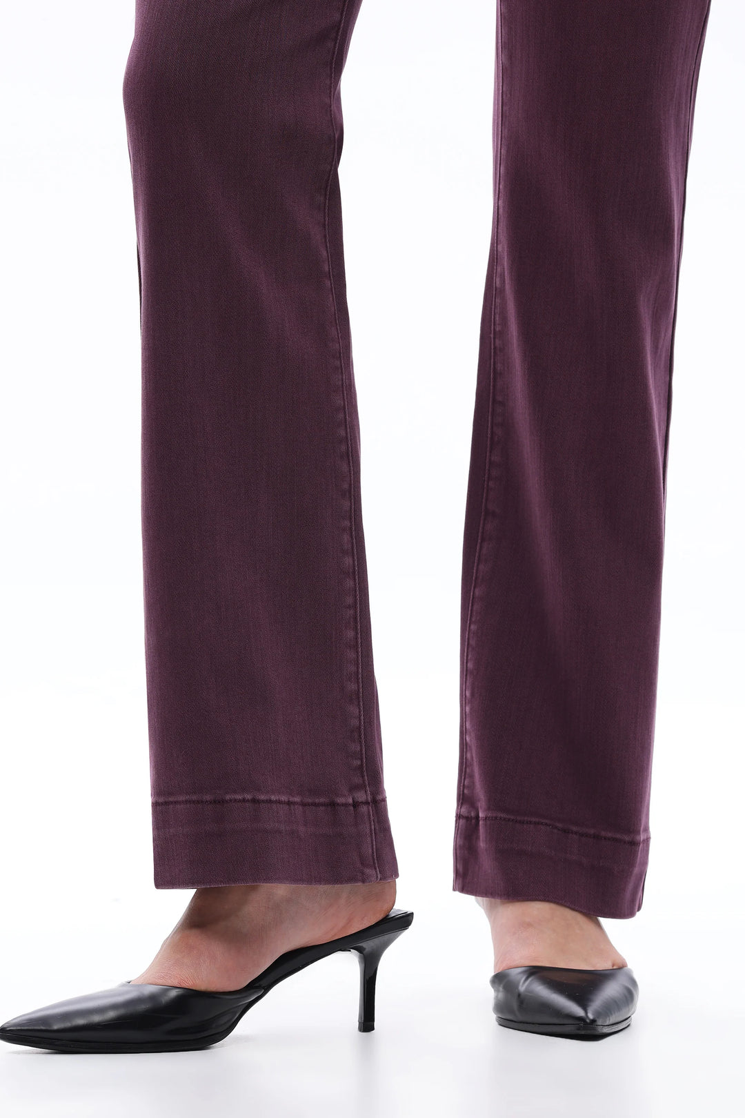 Super High Rise Boot Cut Pants Plum Jean By Bayeas