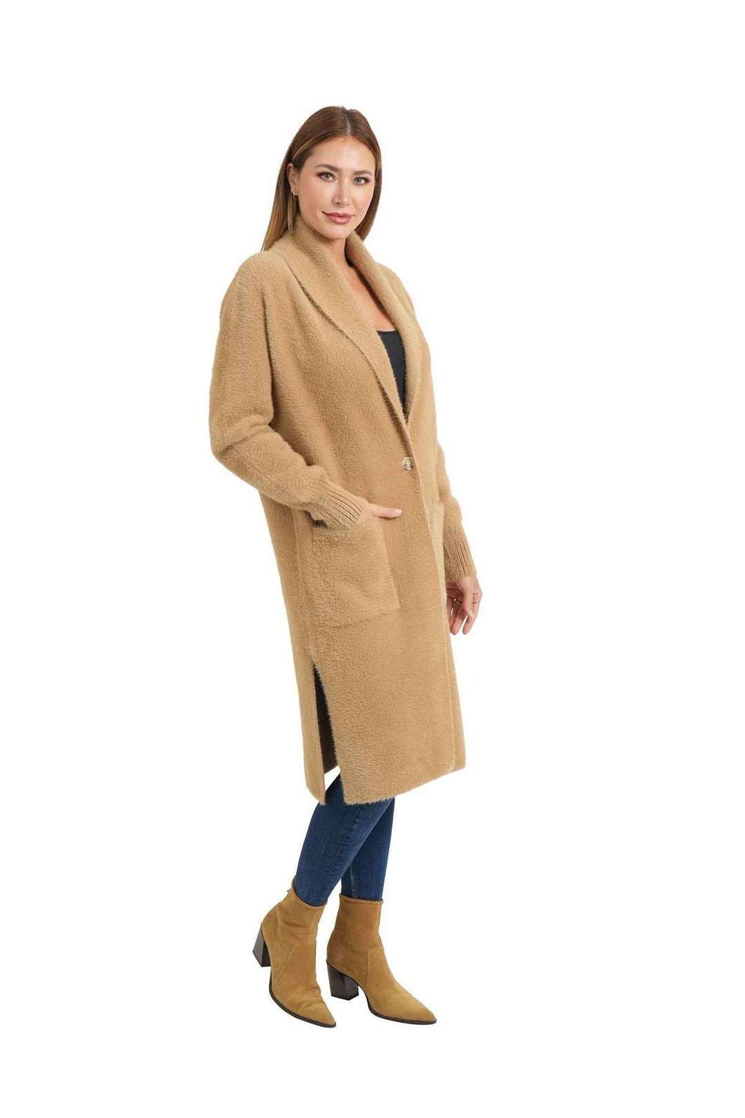 Lauren Cardigan Camel By Love Token - Moxiebainbridge