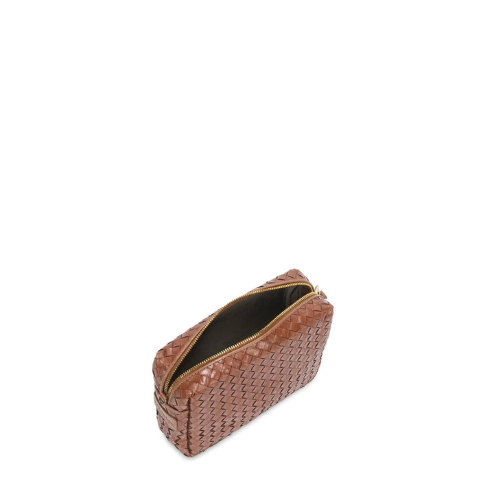 TRACOLLA CROSSBODY BAG LARGE WOVEN: Woven Green