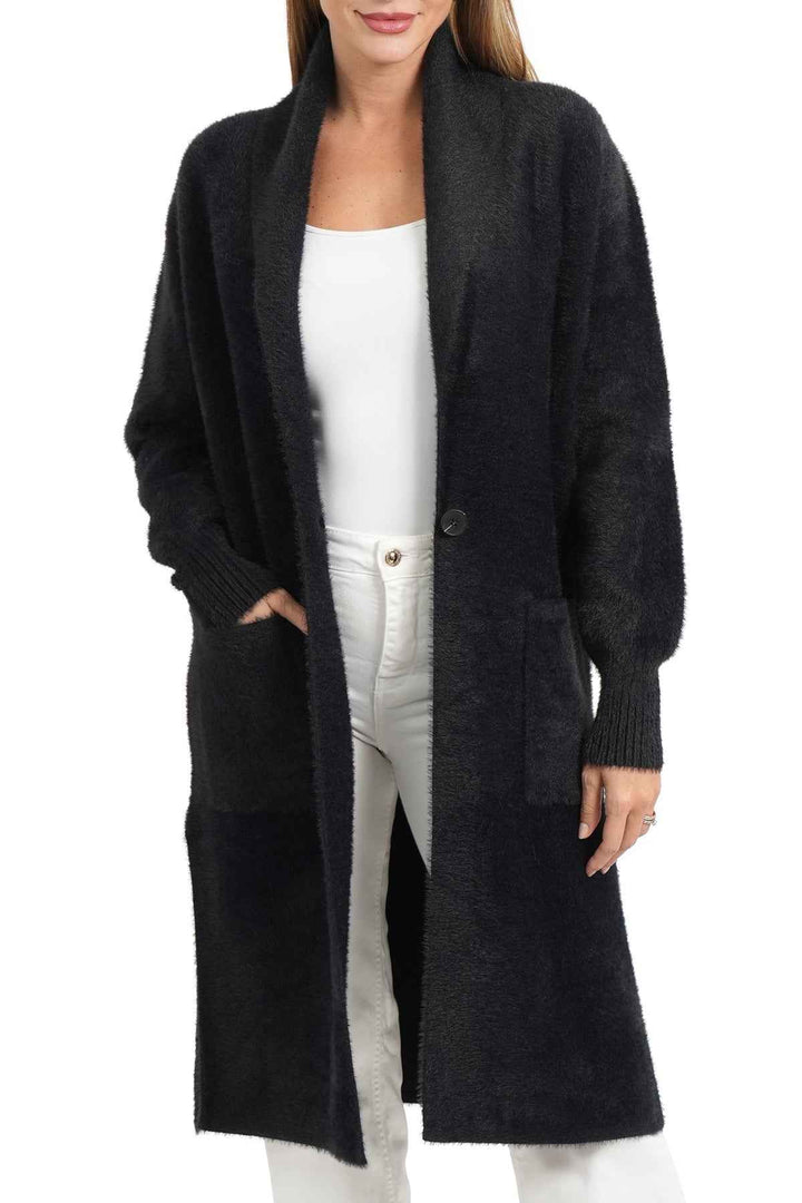 Lauren Cardigan Black By Love Token - Moxiebainbridge
