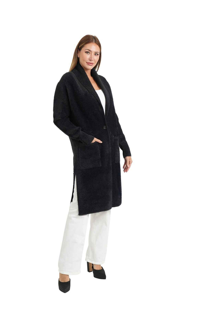 Lauren Cardigan Black By Love Token - Moxiebainbridge