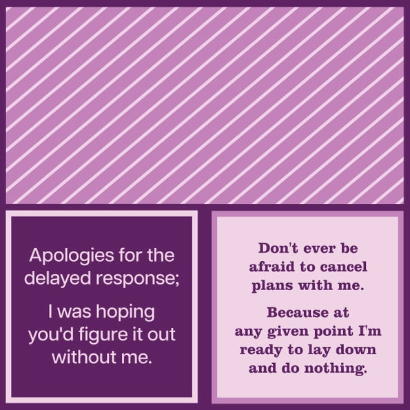 Original Two Sided Cocktail Napkins "Don't ever be"...By Drinks On Me