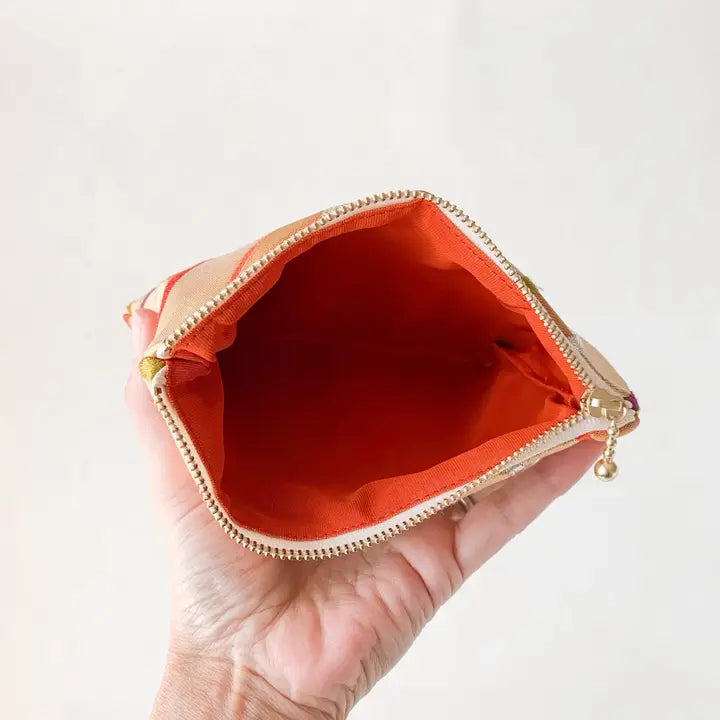 Japanese Kimono Silk Mini Pouch By House of Shokunin
