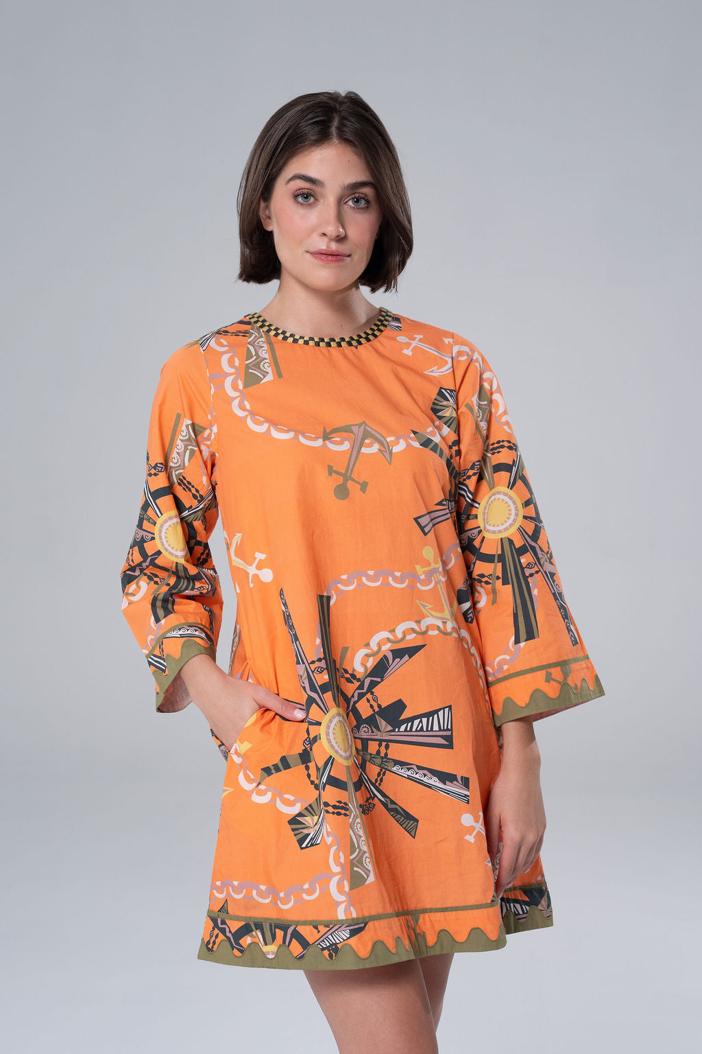 Diana Long Sleeve Maxi Peach By Briton Court