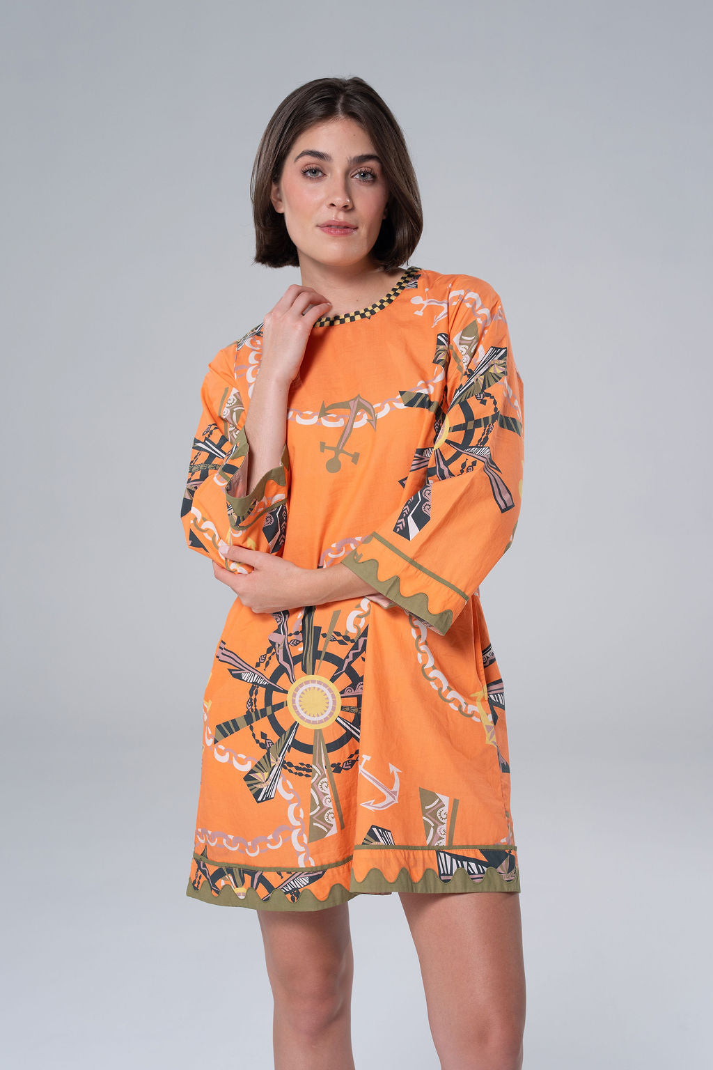 Diana Long Sleeve Maxi Peach By Briton Court