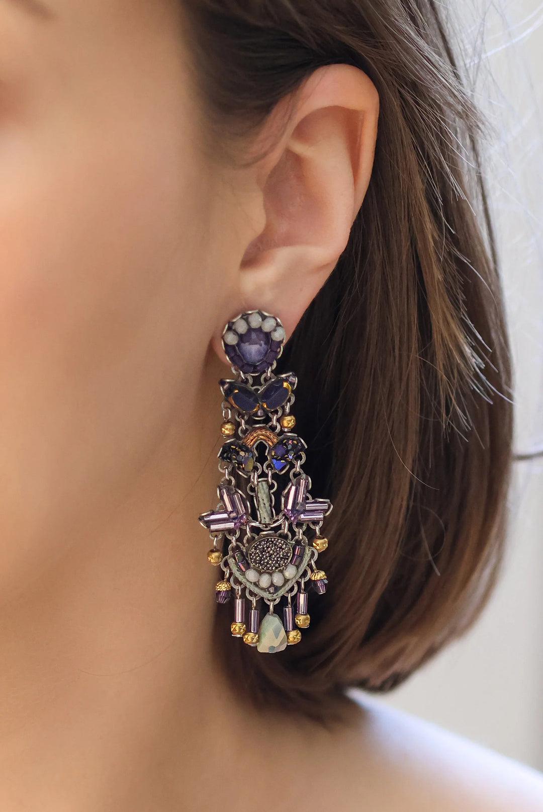 Purple Passion Earrings By Ayala Bar