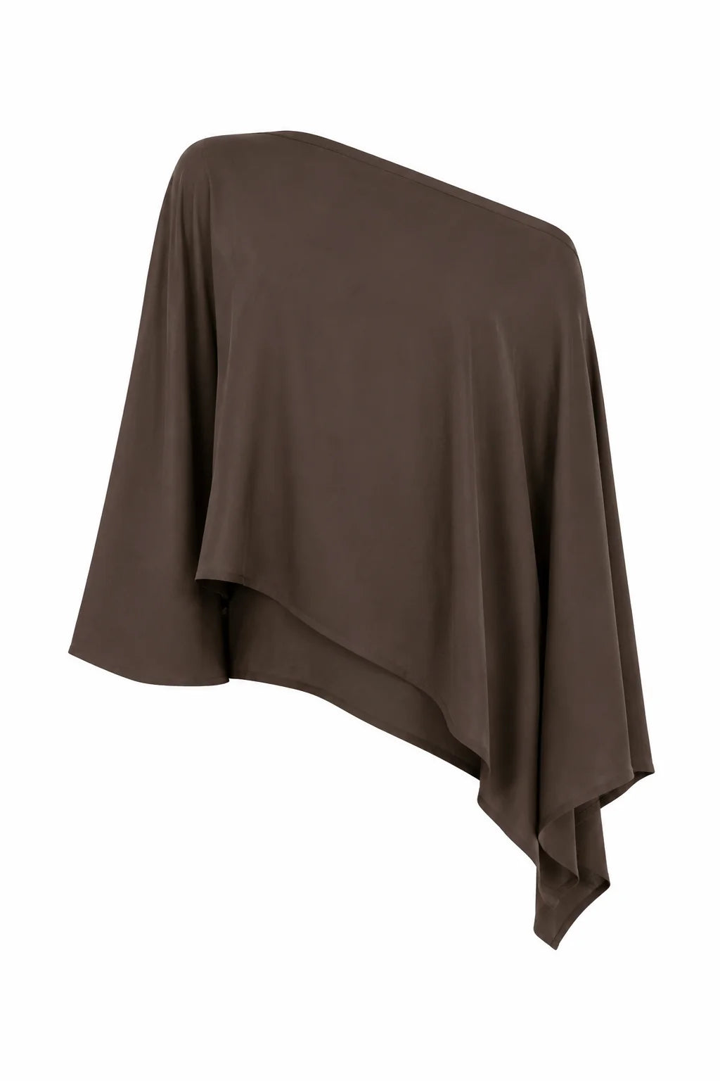 Modal Asymmetrical Top Chocolate By Phie Collective