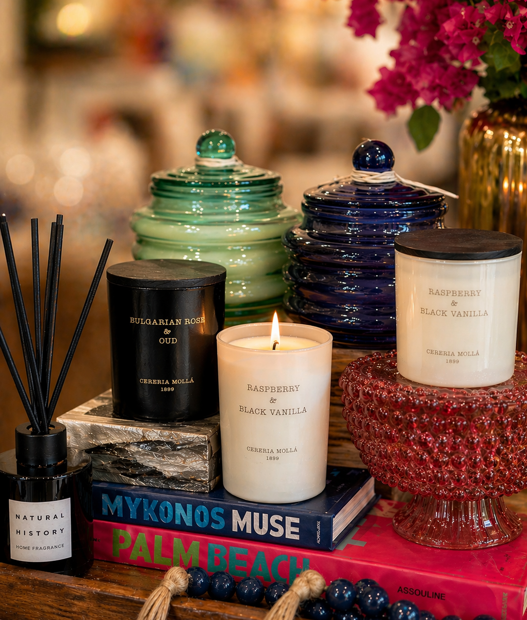 Luxury candles and home accents