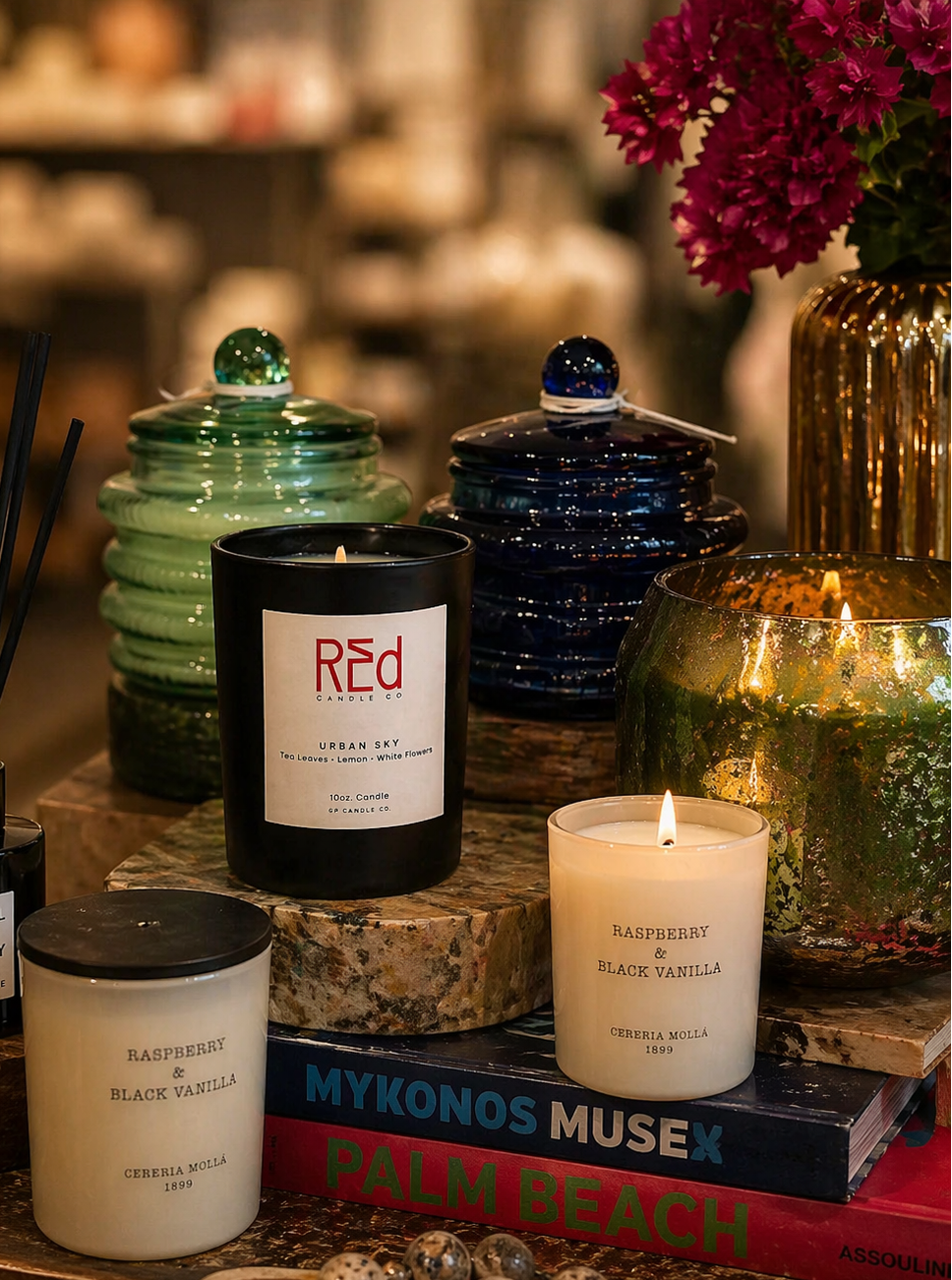 Candle and Home Fragrance collection at Moxie